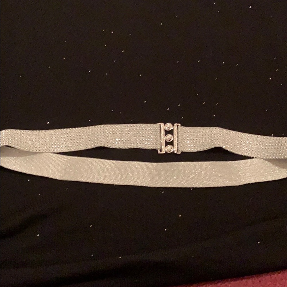 Silver /rhinestone belt